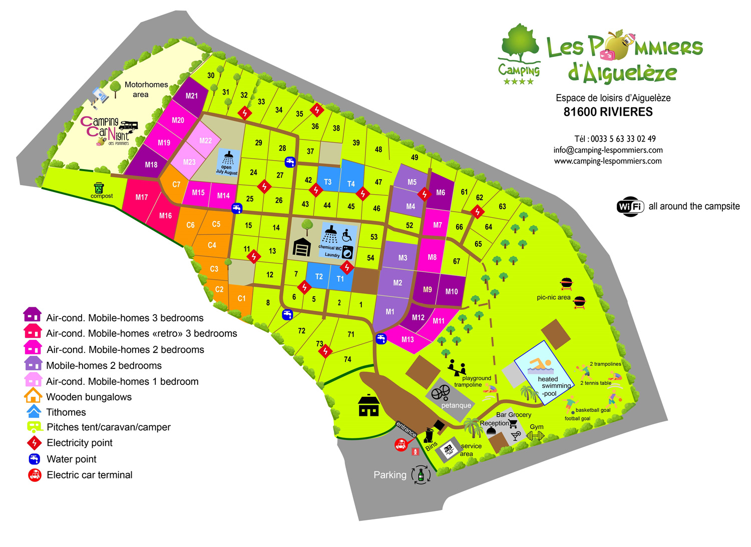 map of the campsite