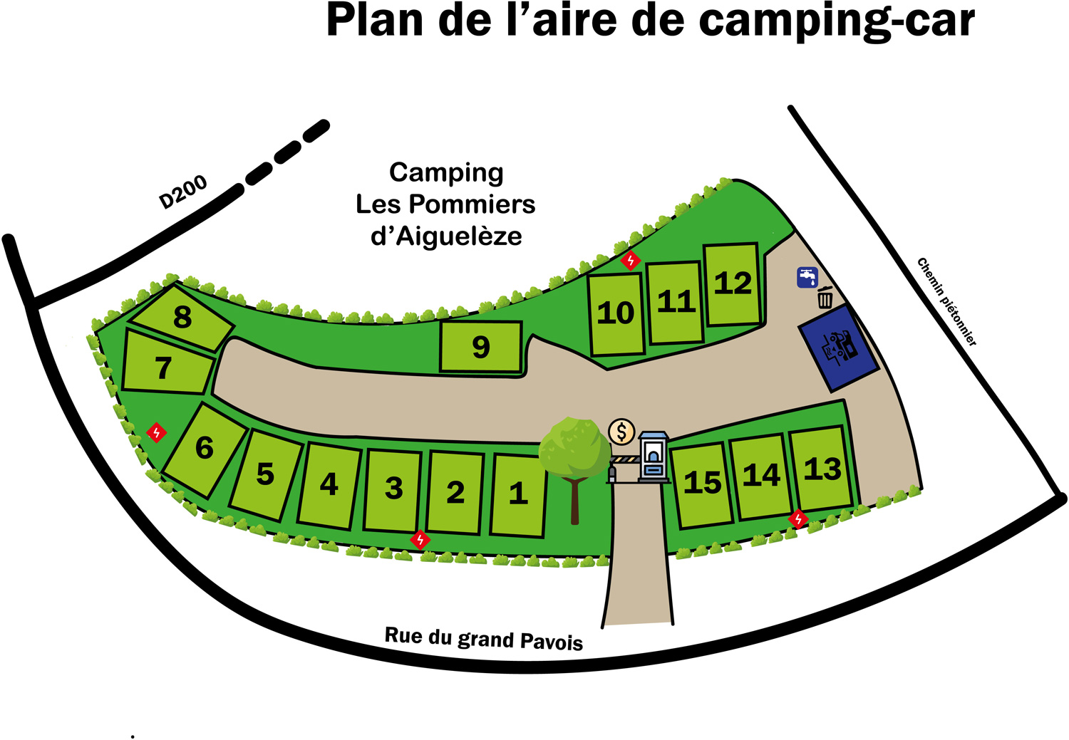 parking area for camper vans CampingCarNight